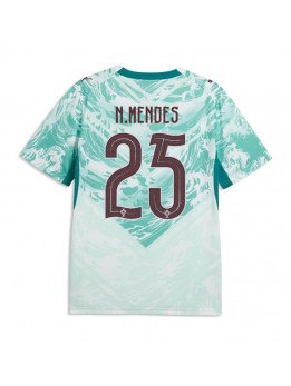 Billige Portugal Nuno Mendes #25 Bortedrakt VM 2026 Kortermet Billige Portugal Nuno Mendes #25 Bortedrakt VM 2026 Kortermet